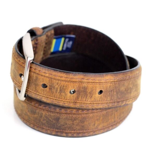 Nautica BROWN GENUINE LEATHER 1 1/4"Wd CASUAL DRESS MEN'S BELT Sz 40 (F82 - Picture 3 of 13